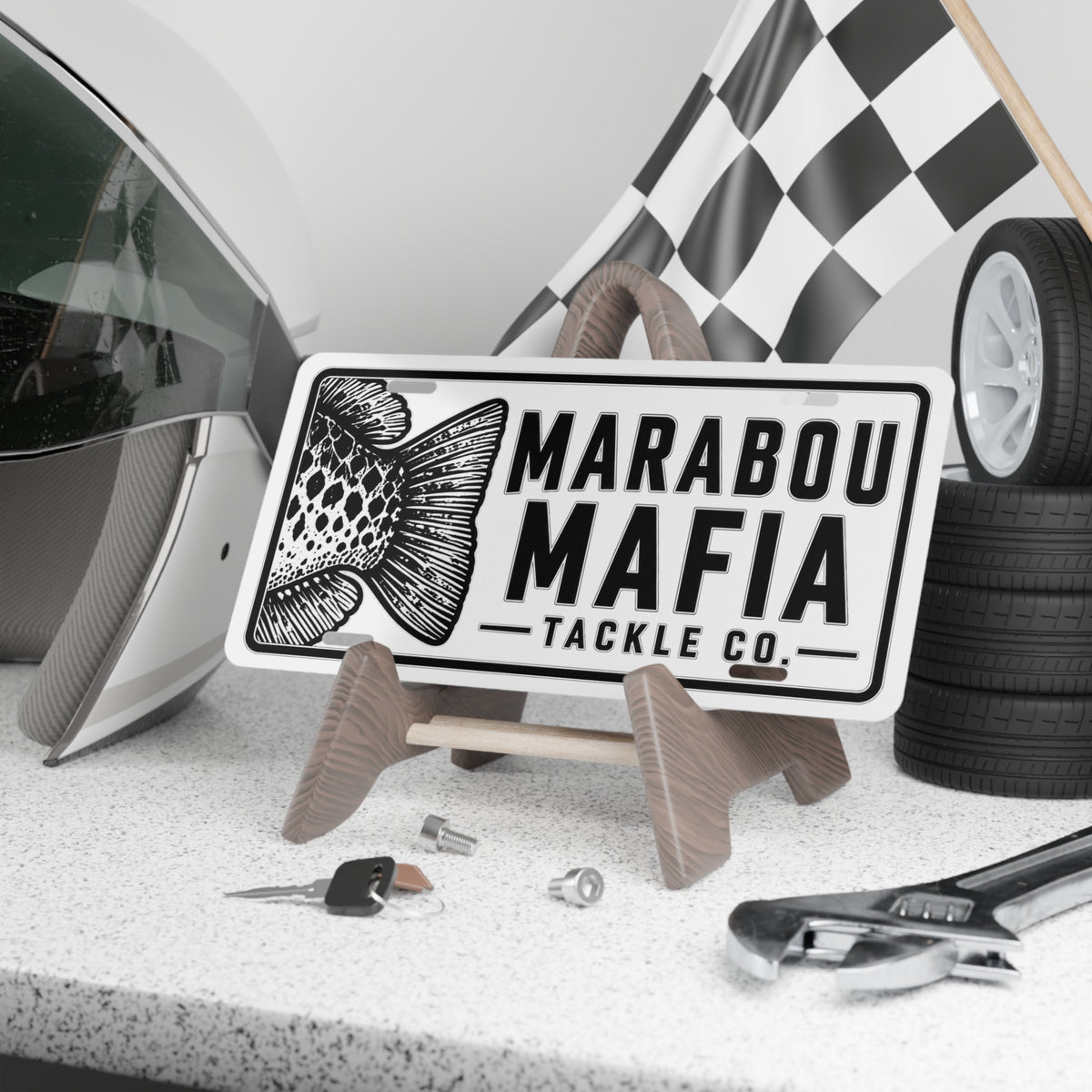 Marabou Mafia - Fish Tales License Plate