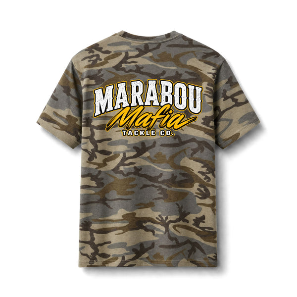 Camo T-Shirt — Marabou Mafia Tackle Co. Logo Tee