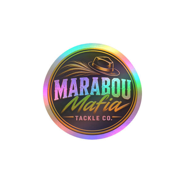 Marabou Mafia Tackle Co. Kiss-Cut Vinyl Sticker — Fishing Logo Decal